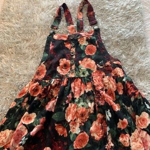 Overall type mini dress